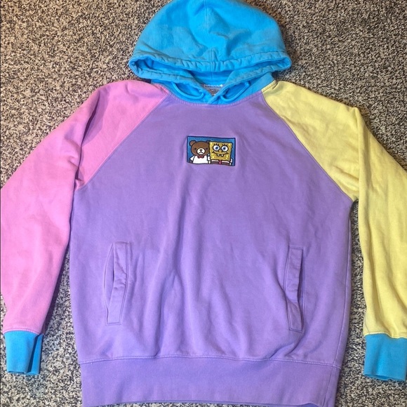 Teddy Fresh Purple and Pink Sweater Color-Block Design - Picture 6 of 6